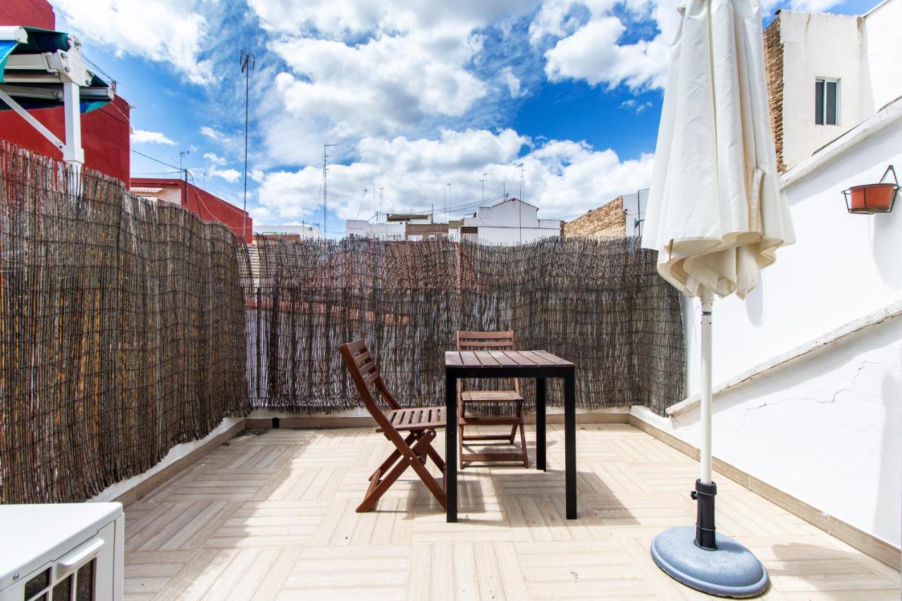 Estudio Para Parejas Con Terraza En La Playa Valencia Exterior foto
